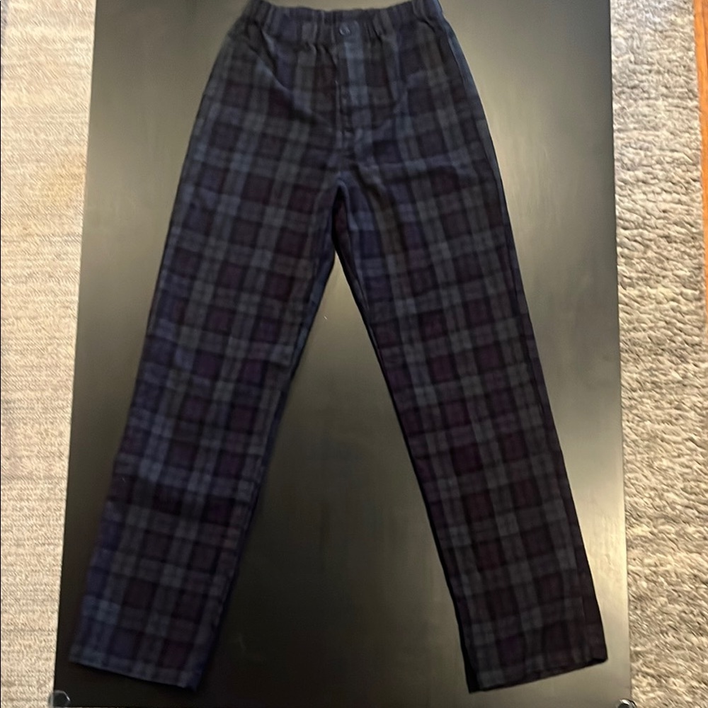 Plaid Women’s Pants - Black and Green